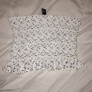 Super cute strapless crop top